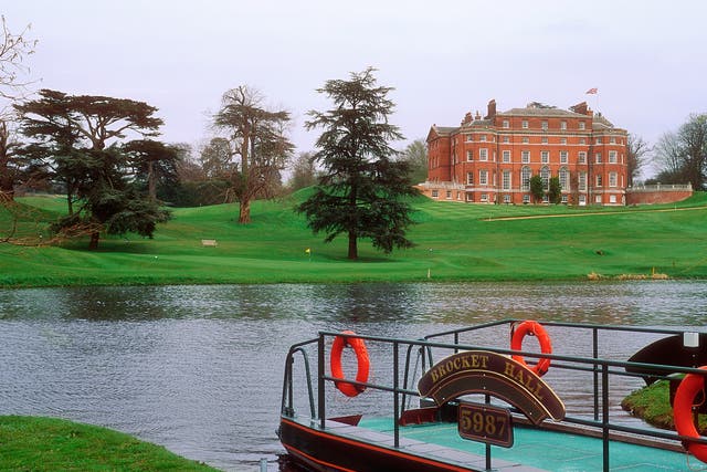 <p>The idyllic setting at Brocket Hall Golf Club where a man was allegedly kidnapped </p>